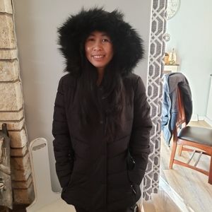 London Fog Belted Puffer Jacket XL